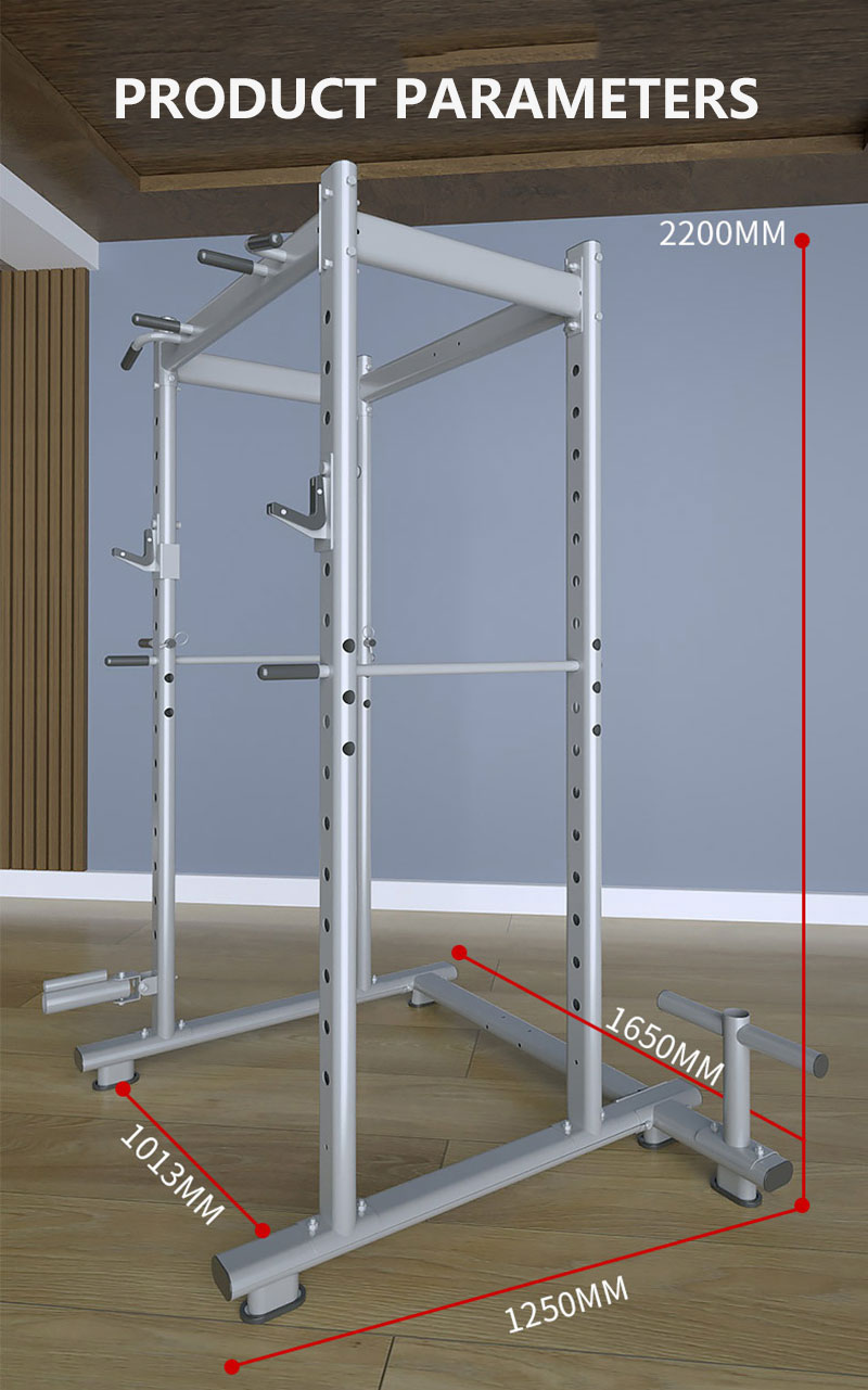 Home Gym Half Rack - Soporte para sentadillas de medio marco,