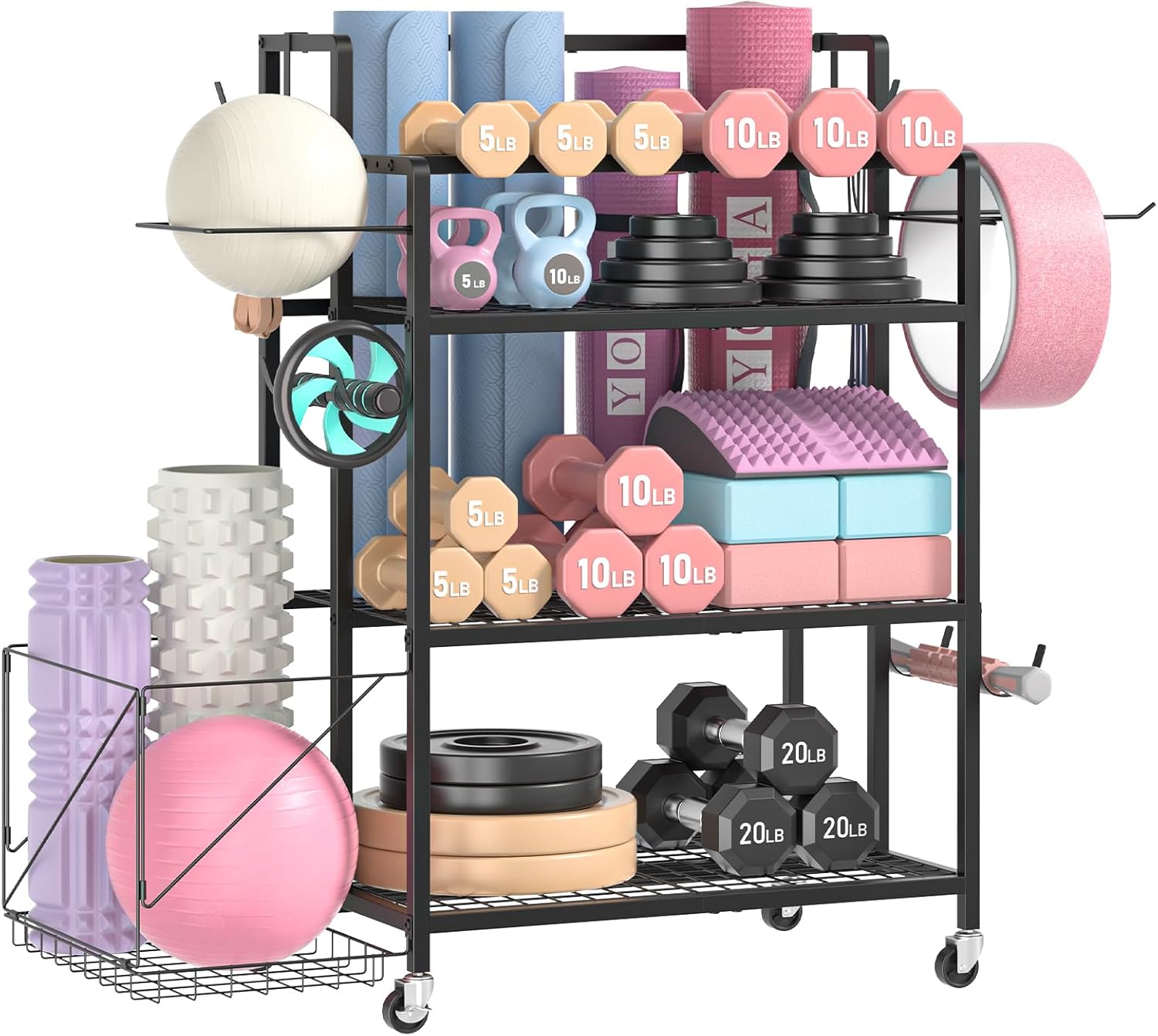 Home Gym Dumbbells - Almacenamiento para Gimnasio en Casa, Sin
