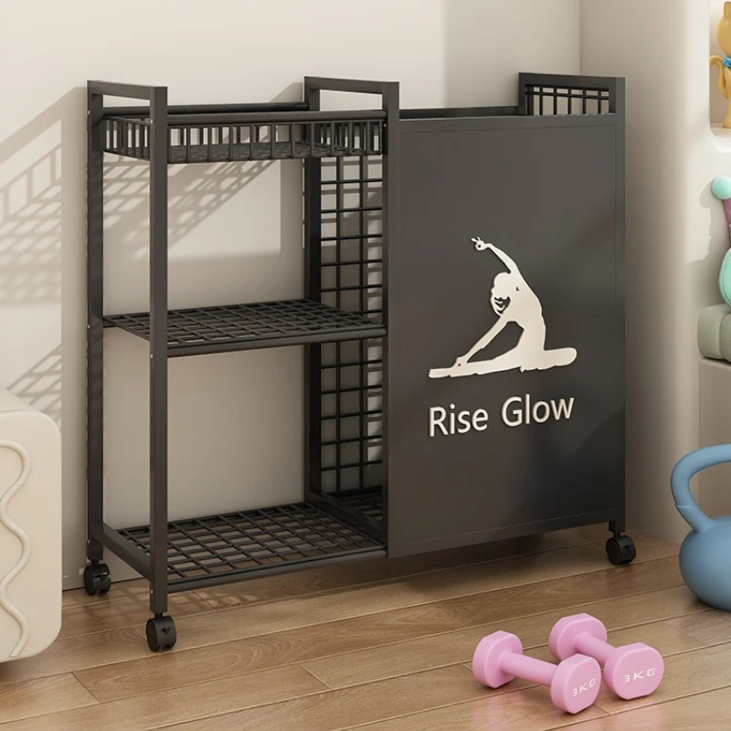 Home Gym In Garage - Carro de ejercicios móvil con ruedas: