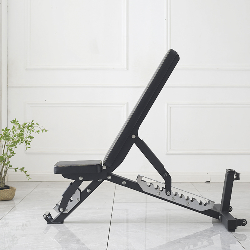 Home Gym Dumbbells - Bancos ajustables con mancuernas planas plegables
