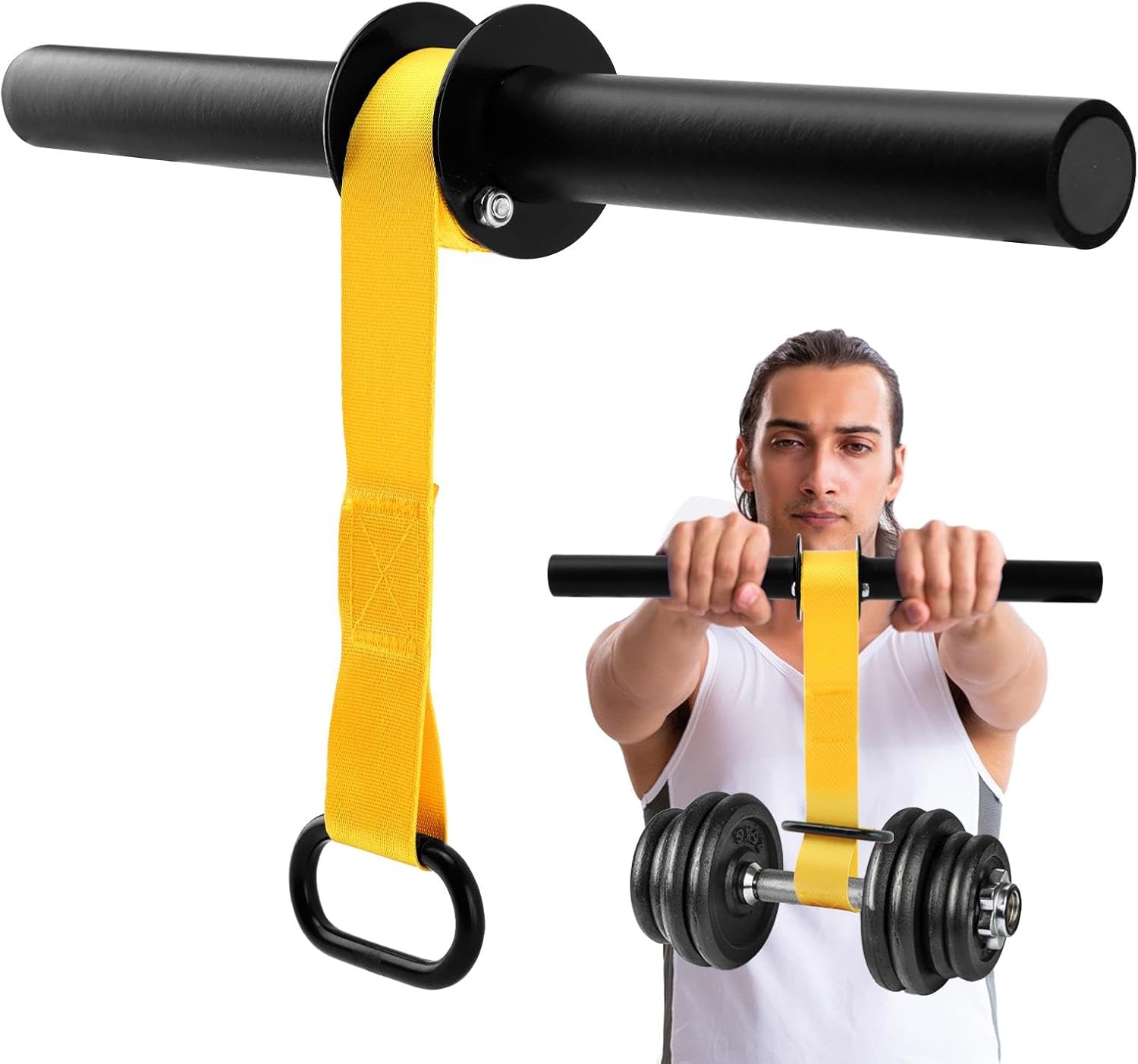Wrist Roller Forearm - Fortalecedor de antebrazo y rodillo para