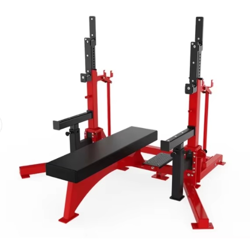 Home Gym Half Rack - Banco de pesas plano multifuncional ajustable