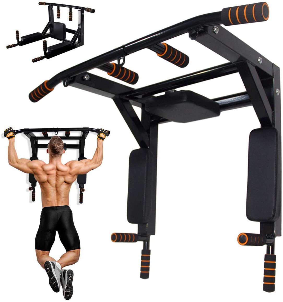 Home Gym Pull Up Bar - Barra de dominadas y estación de