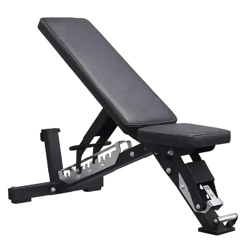 Home Gym Dumbbells - Banco plegable con mancuernas ajustables: práctico
