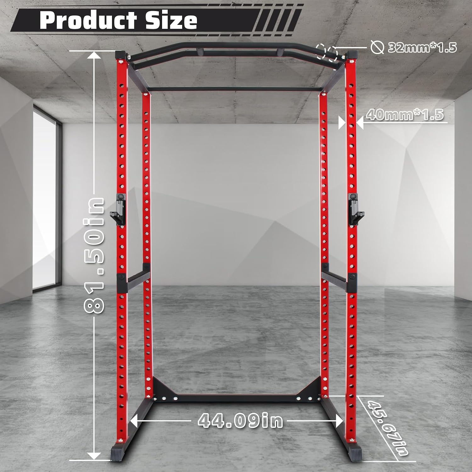 Jaula de potencia de 800 lb co - Home Gym Half Rack reseña y precio
