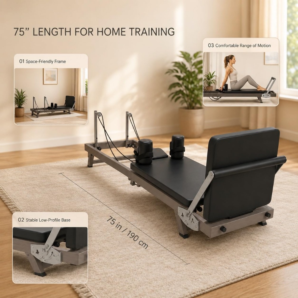 Reformer de Pilates Plegable d - Home Gym Pilates reseña y precio