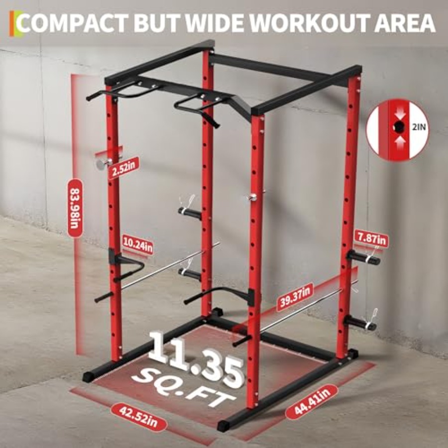 Jaula de potencia de alta resi - Home Gym Pull Up Bar reseña y precio