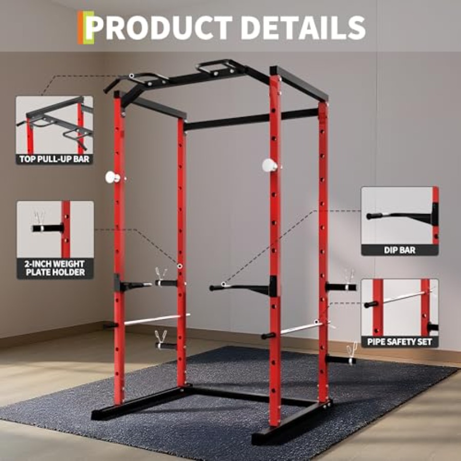Jaula de potencia de alta resi - Home Gym Pull Up Bar reseña y precio