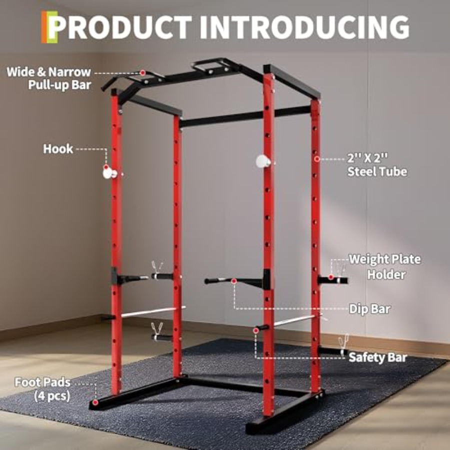 Jaula de potencia de alta resi - Home Gym Pull Up Bar reseña y precio