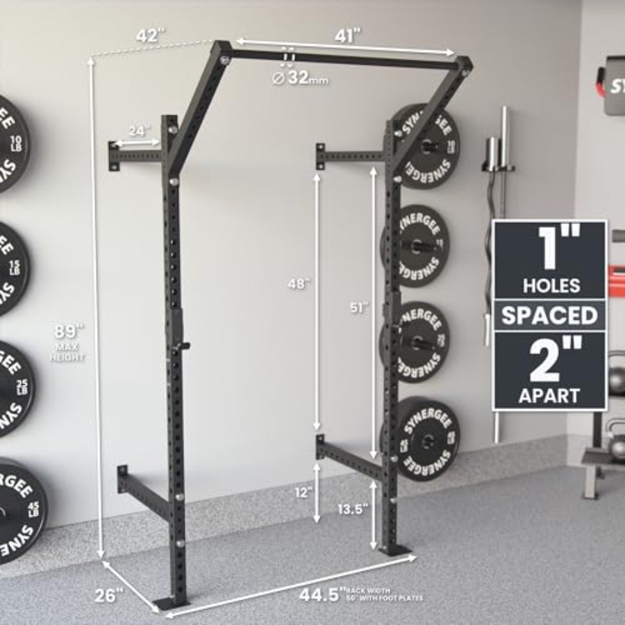 Soporte de sentadillas para mo - Home Gym Pull Up Bar reseña y precio