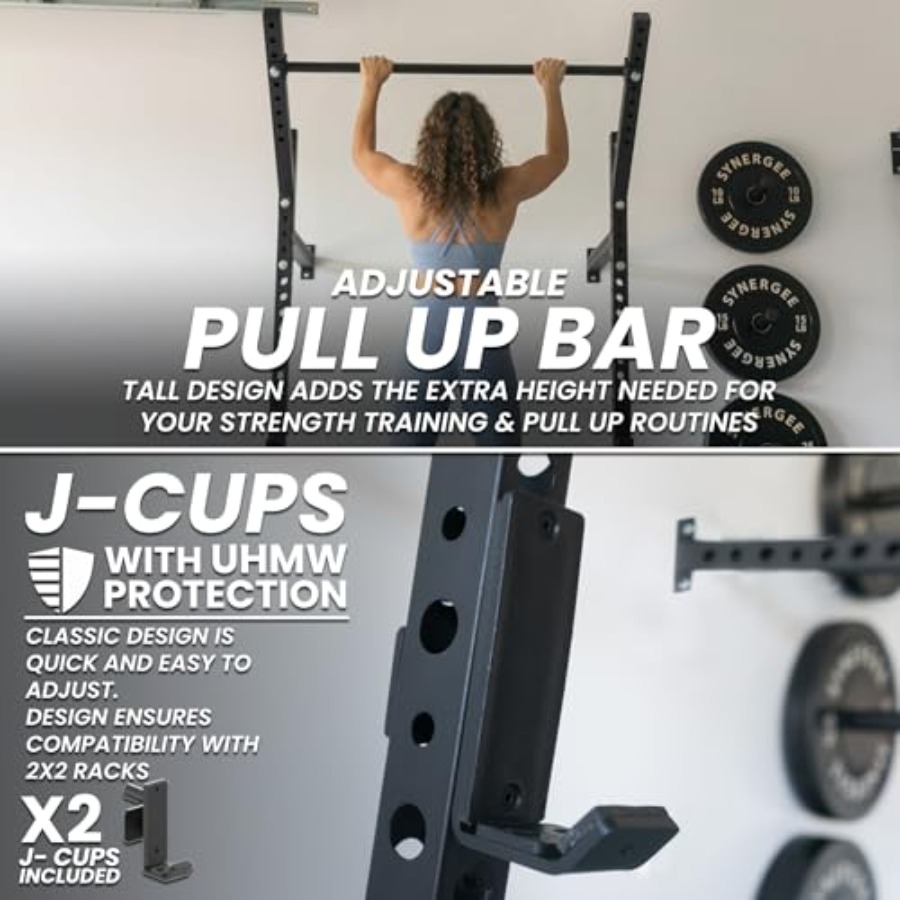 Soporte de sentadillas para mo - Home Gym Pull Up Bar reseña y precio
