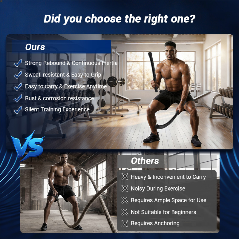 Cuerda de batalla sin cable UM - Home Gym Workout reseña y precio
