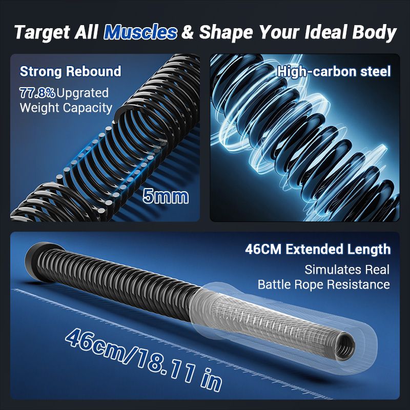 Cuerda de batalla sin cable UM - Home Gym Workout reseña y precio