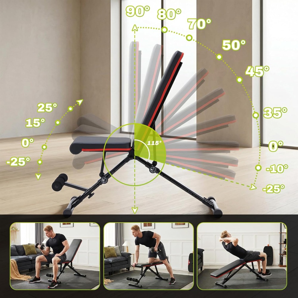 Banco de pesas ajustable para  - Home Gym Dumbbells reseña y precio