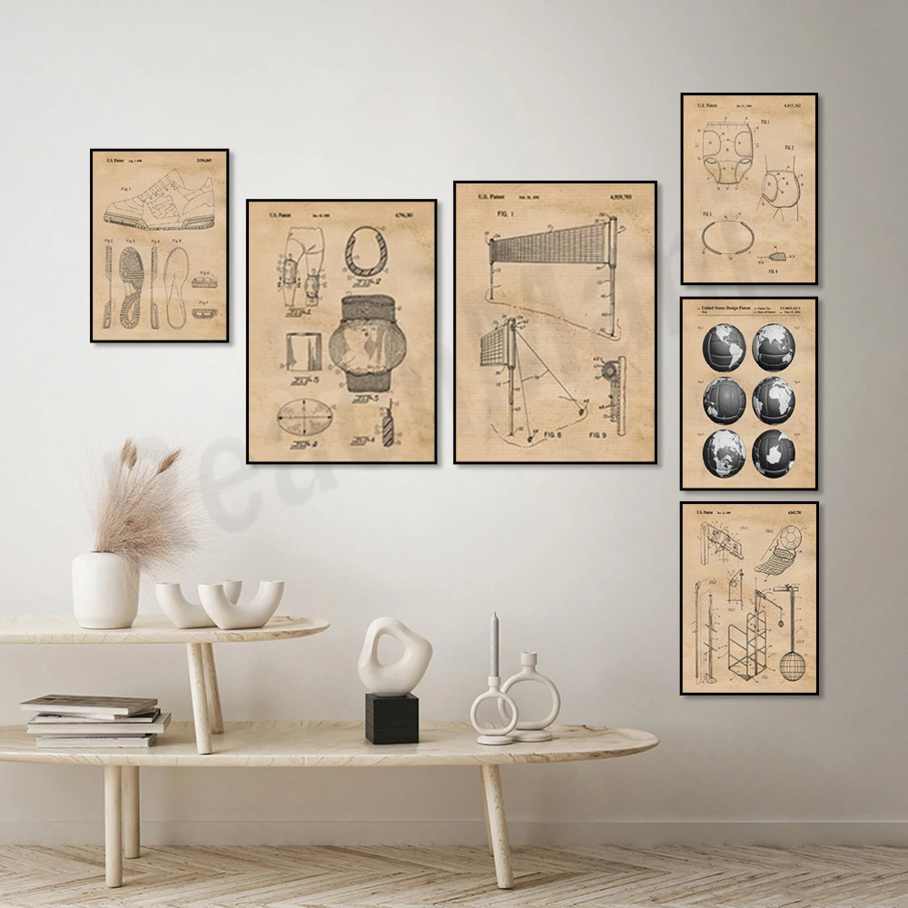 Póster con estampado de patent - Home Gym Japan reseña y precio