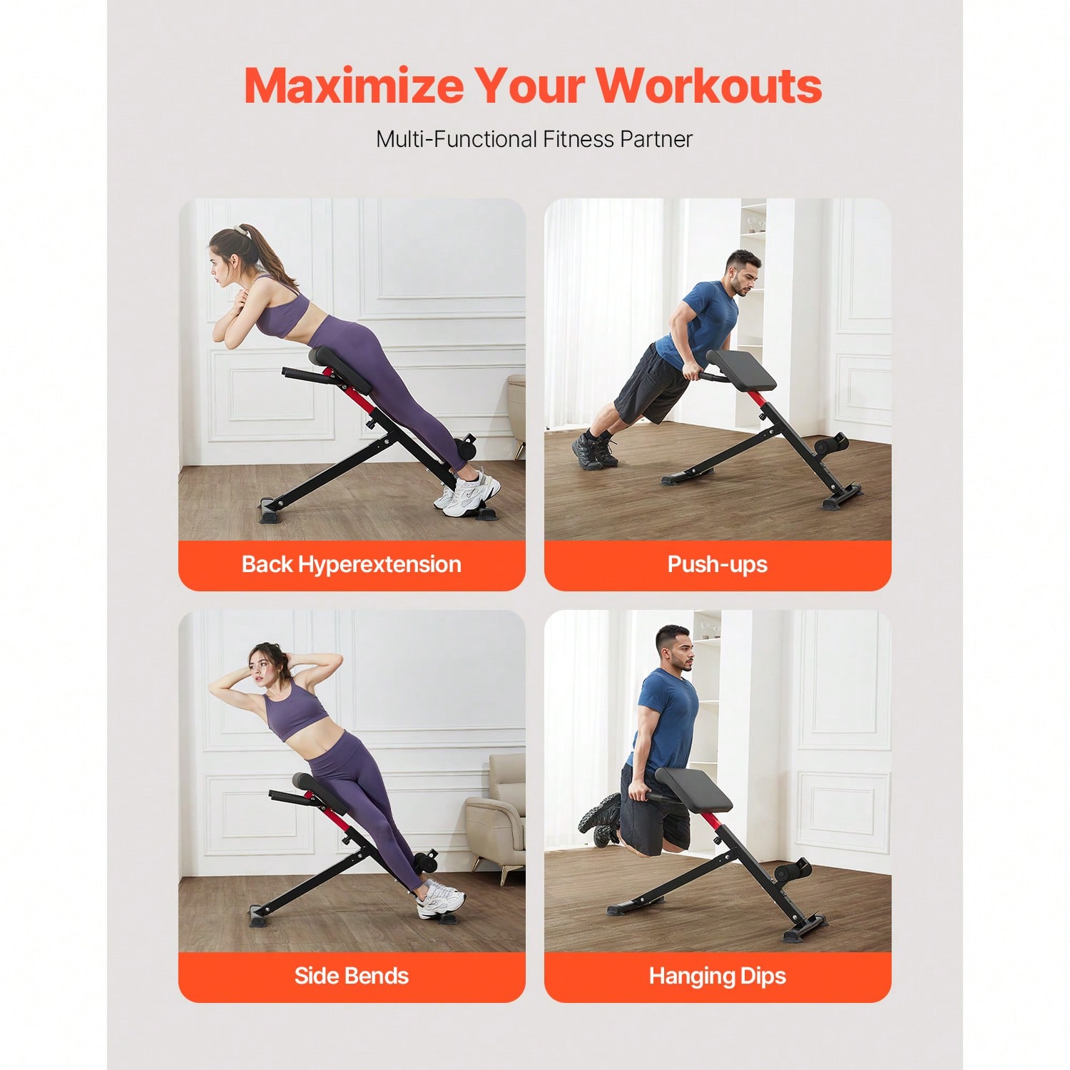 Banco de Hiperextensión Roman  - Home Gym Hamstring Exercises reseña y precio