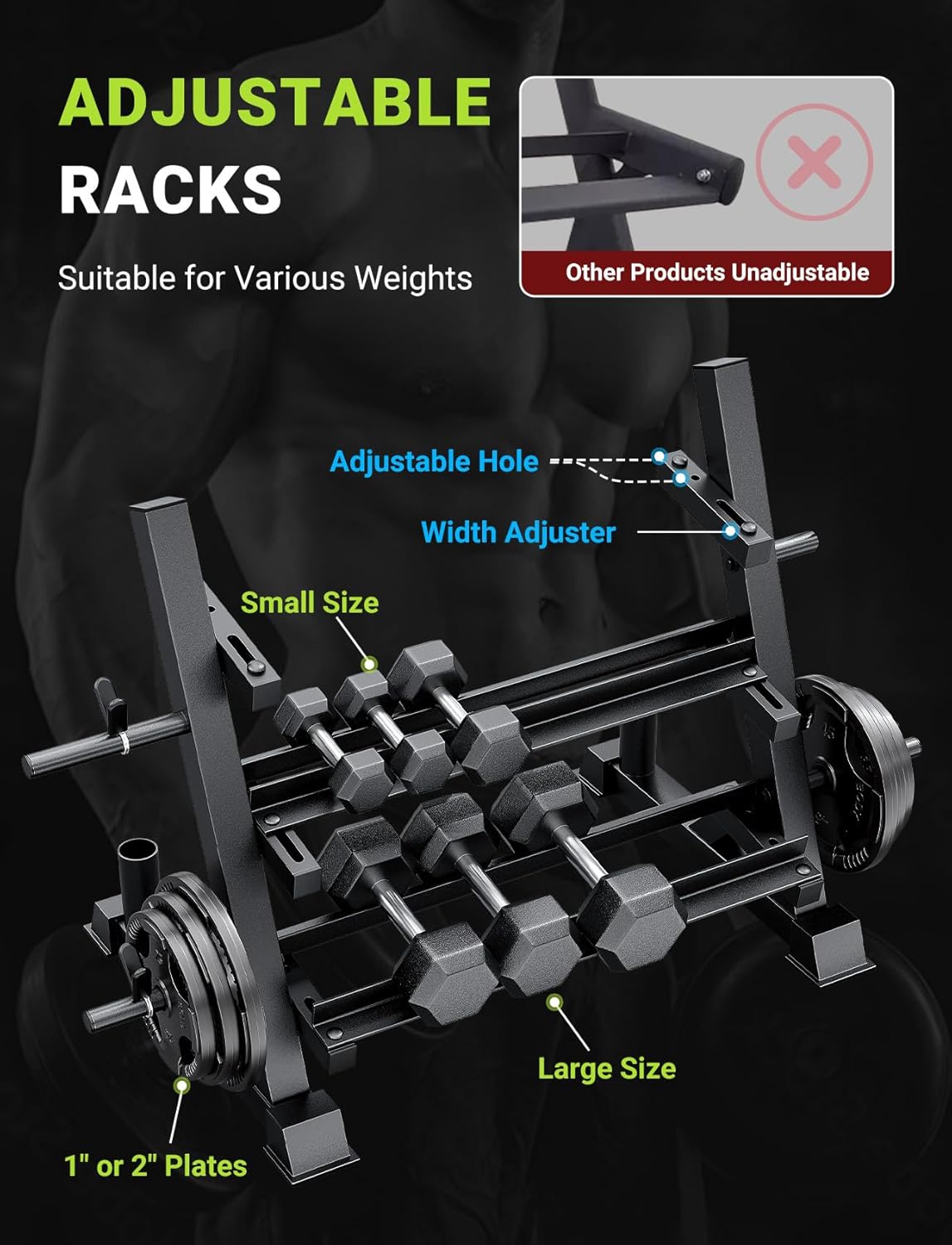 Rack para Mancuernas de 3 Nive - Home Gym Dumbbells reseña y precio