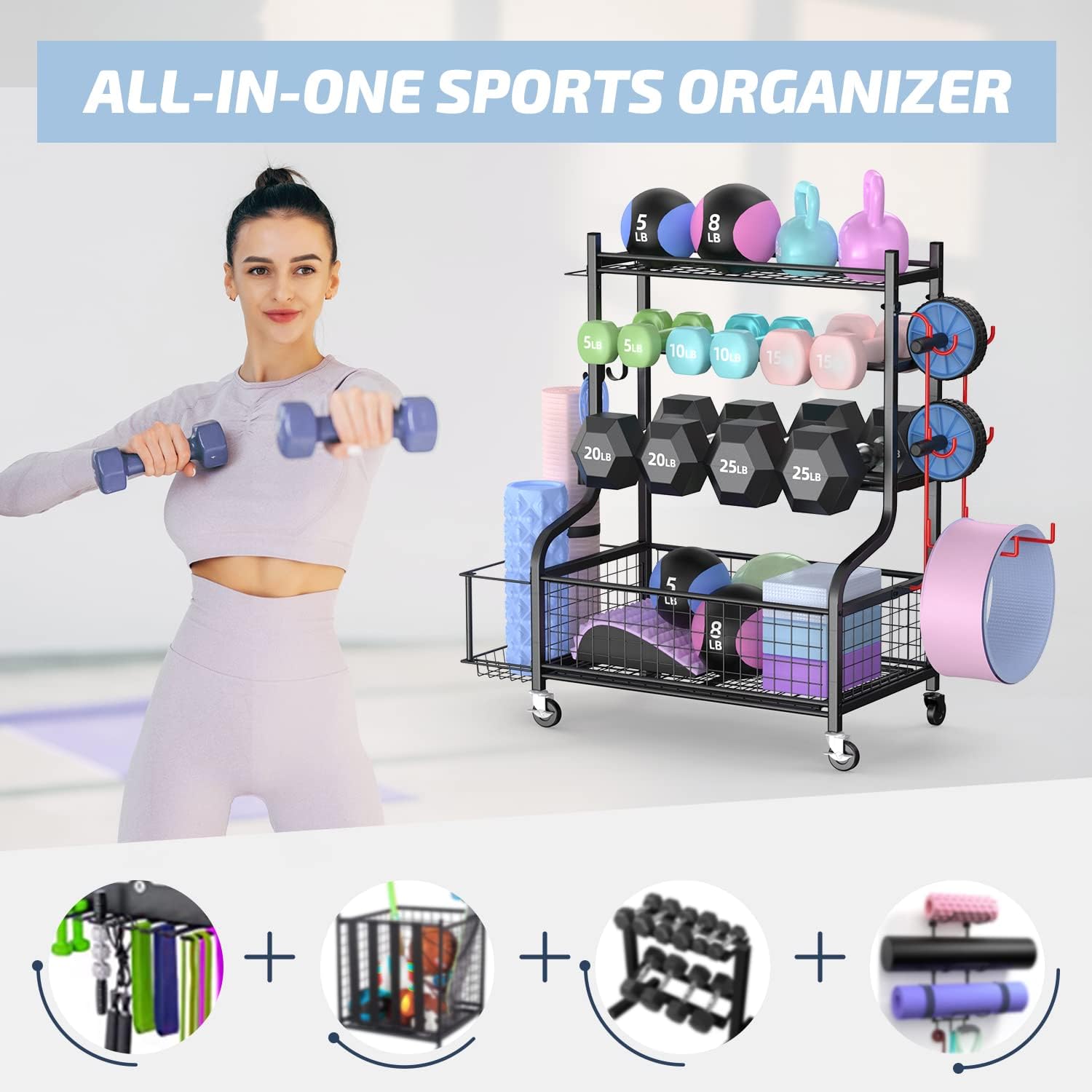 Soporte para Mancuernas de Gim - Home Gym Dumbbells reseña y precio
