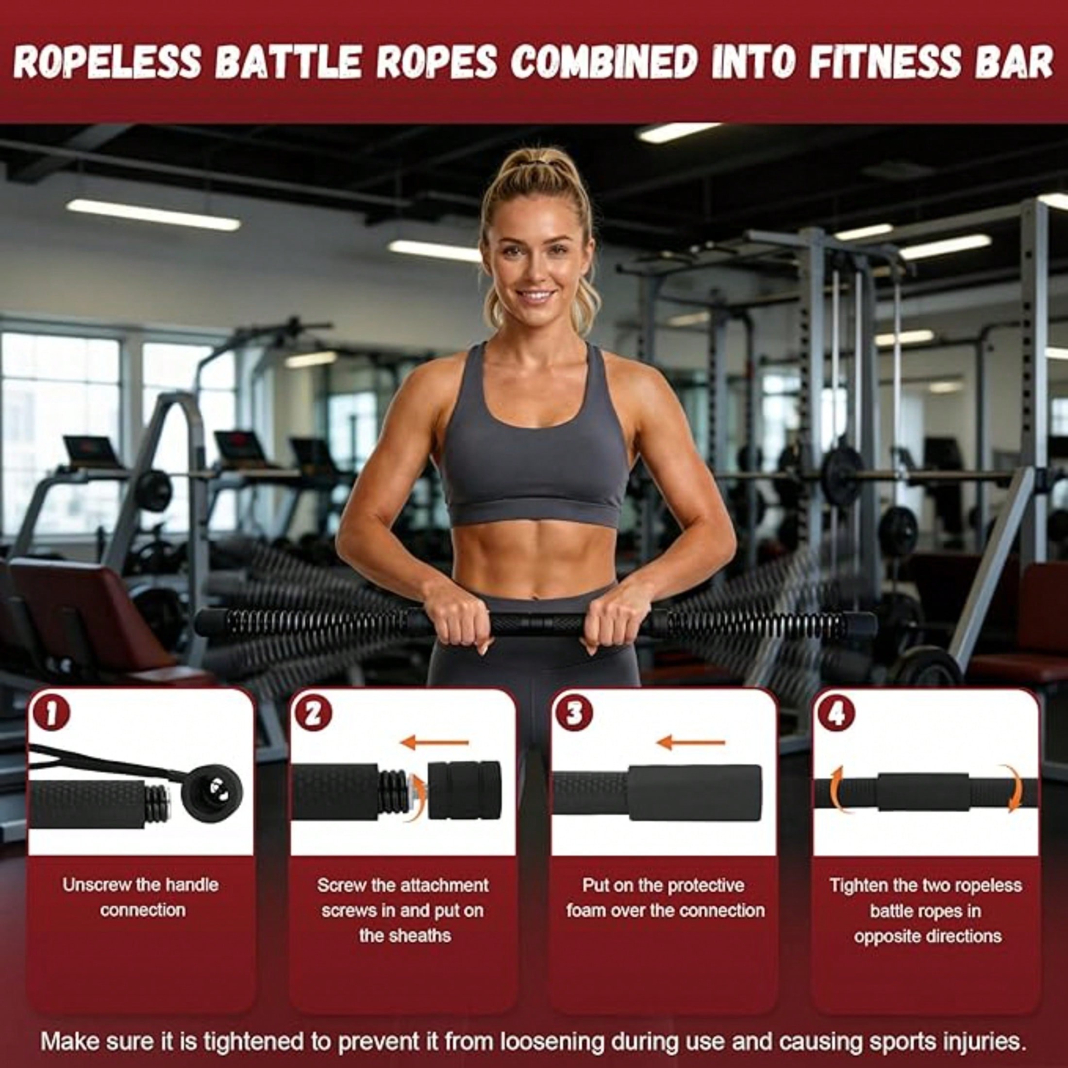 Barra de torsión inalámbrica 2 - Home Gym Workout reseña y precio