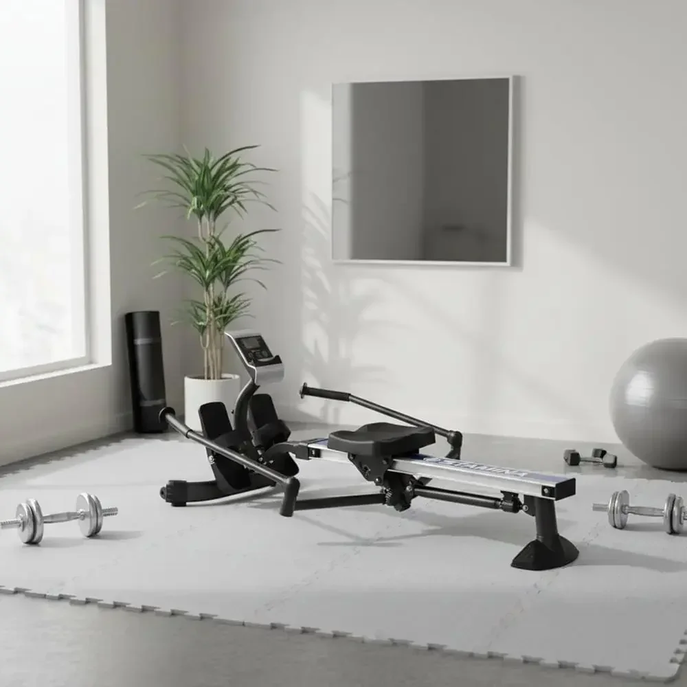 Máquina de remo hidráulica, re - Home Gym Resistance Machine reseña y precio