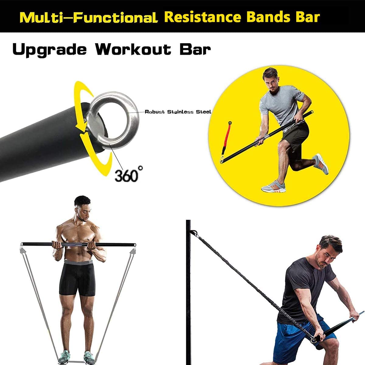 Banda elástica de resistencia  - Home Gym Resistance Machine reseña y precio